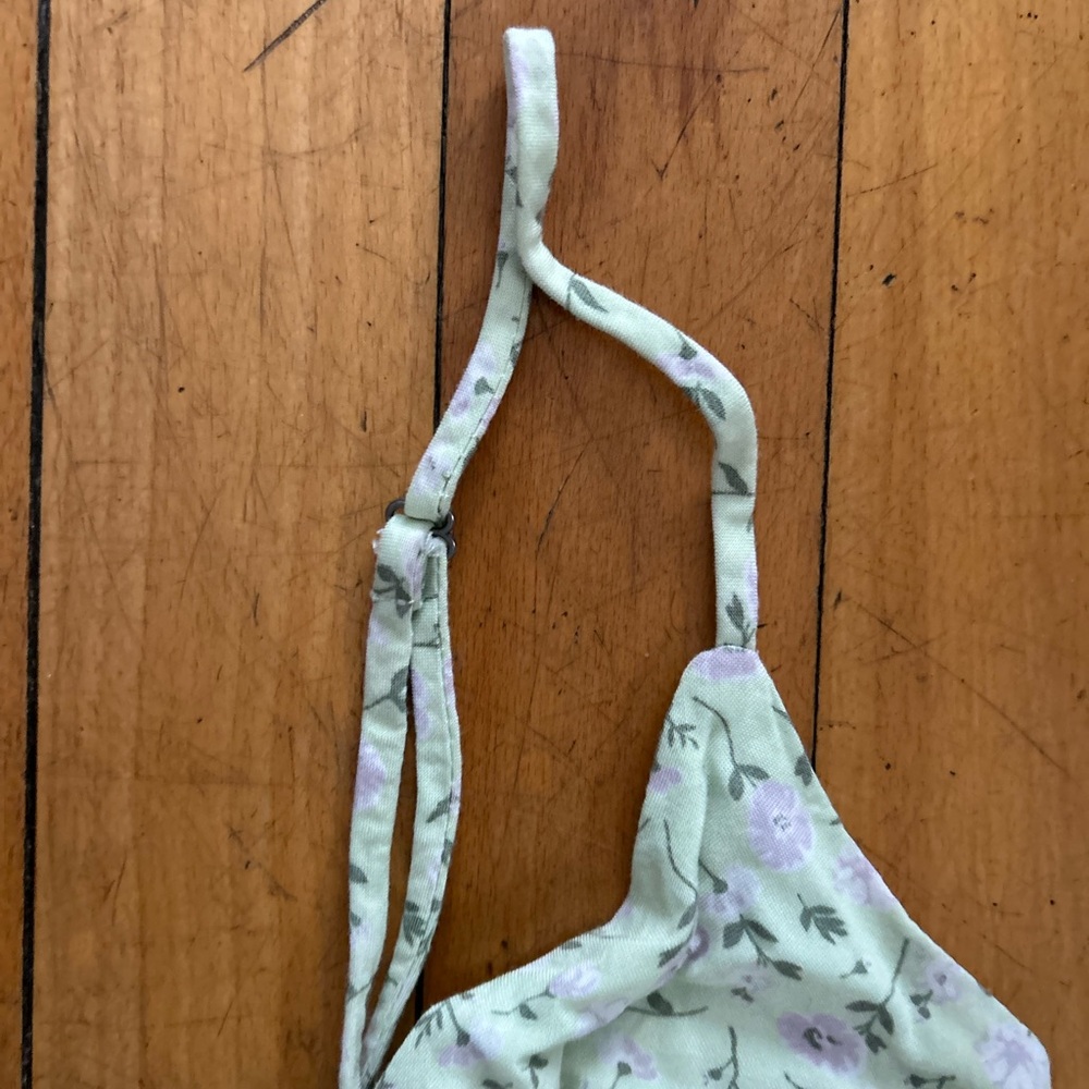 Wild Fable Light Green Floral Midi Dress - Picture 4 of 5